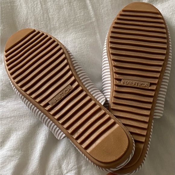 Nautica Labella Tan and White Striped Mule US Women's Size 7.5 New - Picture 14 of 15